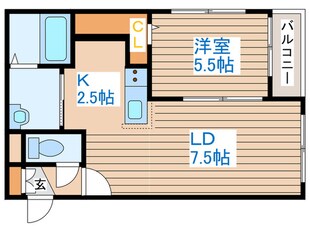 ラカーサフェリーチェ琴似の物件間取画像